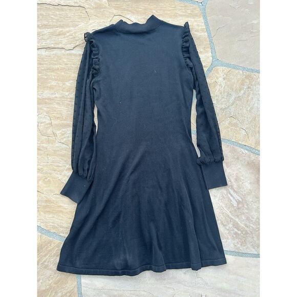 Cece Ruffled Puff Sleeve Dress Womens Size Medium LS - Picture 3 of 3